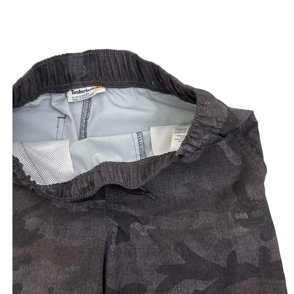 Timberland Dri-Fit Casual Black Gray Camo Shorts Size Youth Small (8) - Picture 2 of 3